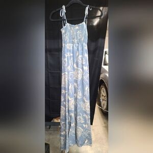 NWT Pinkblush Blue and White Floral Maxi Dress